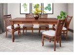 Conjunto Mesa de Jantar 3D Moveis Roma Florida com 08 Cadeiras 2.20 x 1.00 Retangular